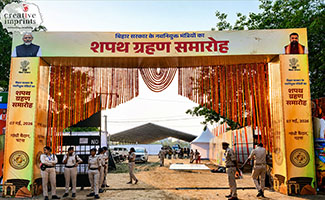Oath Taking Ceremony of the Newly Appointed Ministers of the Bihar Government. A prestigious occasion dedicated to leadership, responsibility, and public service. Gandhi Maidan, Patna | 07 May, 2026